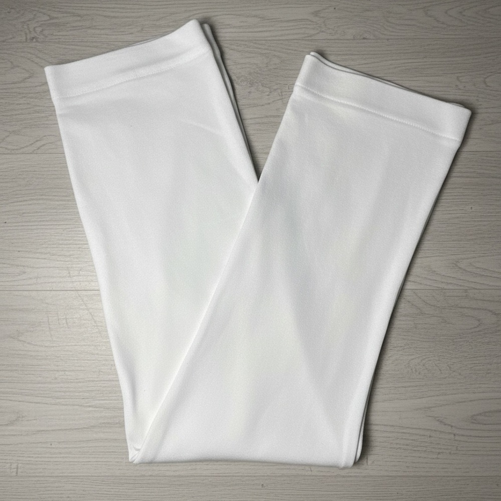 Misook Elegant Wide Leg Pull On Elastic Waist Wrinkle Free Pants in Winter White
